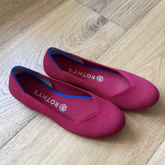 Rothy’s The Flat scooter red Size 8 - Picture 1 of 4